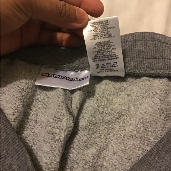 Mario Kart XXL plus size grey jogger pants - Picture 3 of 9